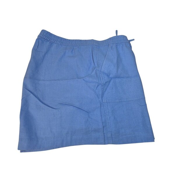J. Crew Women's Blue Linen Blend Drawstring Shorts Size XXL NWT (02) - Picture 4 of 12